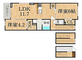 プロフィット  ｜ 奈良県橿原市高殿町（賃貸アパート2LDK・3階・61.72㎡） その2