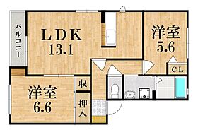 奈良県大和高田市中今里町（賃貸アパート2LDK・2階・55.00㎡） その2