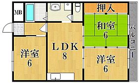 エンズマンション  ｜ 奈良県奈良市西大寺北町３丁目（賃貸マンション3LDK・2階・57.10㎡） その2