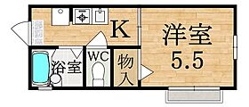 サンモール西大寺  ｜ 奈良県奈良市西大寺野神町１丁目（賃貸アパート1K・1階・19.50㎡） その2