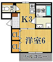 アルカザーレN  ｜ 奈良県奈良市西大寺芝町１丁目（賃貸アパート1K・2階・25.94㎡） その2