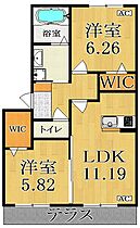 ボナールB棟  ｜ 奈良県奈良市秋篠新町（賃貸アパート2LDK・1階・57.51㎡） その2