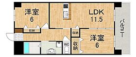 センチュリーアスカII  ｜ 奈良県生駒郡安堵町大字東安堵（賃貸マンション2LDK・6階・56.00㎡） その2