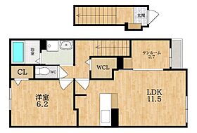 奈良県大和郡山市小泉町（賃貸アパート1LDK・2階・50.96㎡） その2