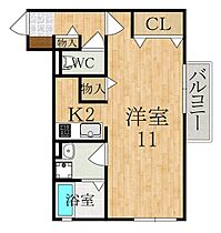 エイトキューブ　B棟  ｜ 京都府木津川市吐師松葉（賃貸アパート1K・2階・34.72㎡） その2