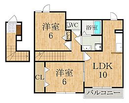 奈良県天理市石上町（賃貸アパート2LDK・2階・55.84㎡） その2