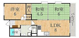 東川ビル  ｜ 奈良県天理市川原城町（賃貸マンション3LDK・5階・57.51㎡） その2