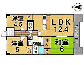 グリーンコーポ東生駒  ｜ 奈良県生駒市山崎町（賃貸マンション3LDK・5階・60.76㎡） その2