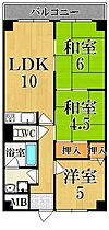 メゾン大和東生駒  ｜ 奈良県生駒市東生駒１丁目（賃貸マンション3LDK・2階・53.00㎡） その2