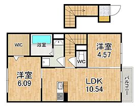 奈良県奈良市東九条町（賃貸アパート2LDK・2階・54.60㎡） その2