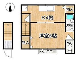 グリーンハウス  ｜ 奈良県奈良市西木辻町（賃貸アパート1DK・2階・28.35㎡） その2