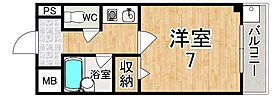 奈良県奈良市西木辻町（賃貸マンション1K・2階・21.96㎡） その2