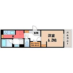 間取図画像 1K