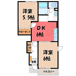 間取図画像 2DK