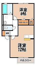 シャルムコート D 2階