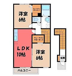 ガーデンフレンド2 2LDKの間取図画像