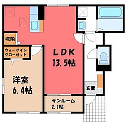 メゾン・フレーシュ 1LDKの間取図画像