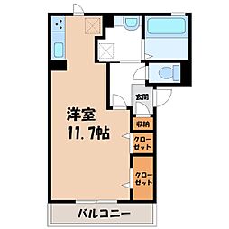 ファーストステージ ワンルームの間取図画像