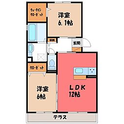 グラン 2LDKの間取図画像