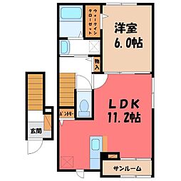 フォレスタ・フィオーレ 1LDKの間取図画像