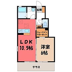 すまいる 1LDKの間取図画像