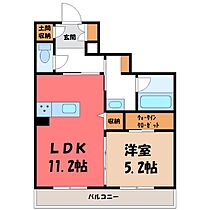 アンビシャス  ｜ 群馬県太田市新井町（賃貸マンション1LDK・2階・50.42㎡） その2