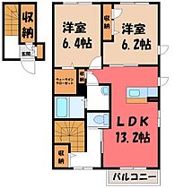 群馬県太田市東新町（賃貸アパート2LDK・2階・68.25㎡） その2