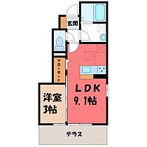 ボン・ヴォヤージュ  ｜ 群馬県太田市岩瀬川町（賃貸アパート1LDK・1階・30.73㎡） その2