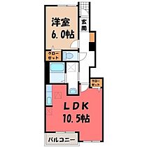 群馬県太田市尾島町（賃貸アパート1LDK・1階・42.63㎡） その2