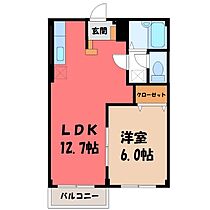 群馬県太田市鳥山上町（賃貸アパート1LDK・2階・39.74㎡） その2