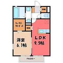 群馬県太田市大原町（賃貸アパート1LDK・2階・40.69㎡） その2