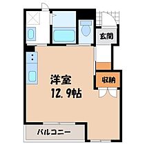 茨城県古河市上辺見（賃貸アパート1R・1階・32.62㎡） その2