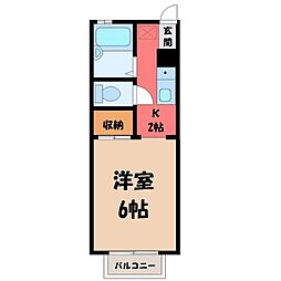 間取図画像 1K