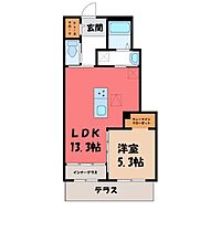 茨城県古河市上片田（賃貸アパート1LDK・1階・48.21㎡） その2