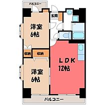 茨城県古河市本町1丁目（賃貸マンション2LDK・3階・50.40㎡） その2