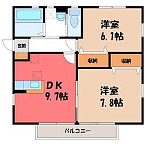 群馬県太田市下浜田町（賃貸アパート2LDK・1階・52.99㎡） その1