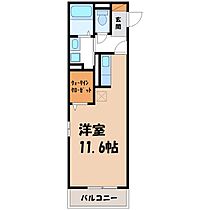 群馬県太田市下小林町（賃貸アパート1R・2階・32.42㎡） その2