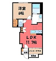 群馬県太田市東別所町（賃貸アパート1LDK・1階・43.21㎡） その2