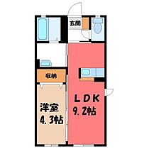 群馬県太田市藤阿久町（賃貸アパート1LDK・1階・33.75㎡） その2