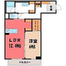 群馬県太田市東矢島町（賃貸マンション1LDK・2階・54.50㎡） その2