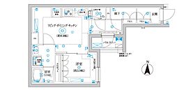 セジョリ東陽町2 1LDKの間取図画像