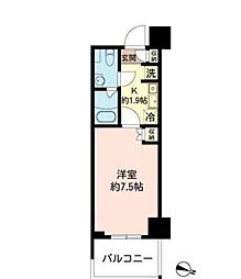 MFPRコート木場公園 1Kの間取図画像