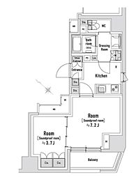 TRACK 2Kの間取図画像