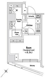 TRACK 1Kの間取図画像