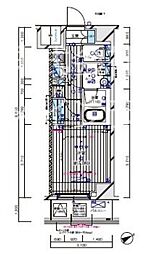 MAINSTAGE水天宮前 1Kの間取図画像