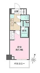ベルフェリーク木場 1Kの間取図画像
