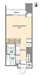WeWill ワンルームの間取図画像
