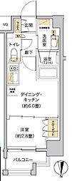 LIVIOMAISON木場 1DKの間取図画像