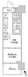 ウエリスアーバン水天宮前 1DKの間取図画像