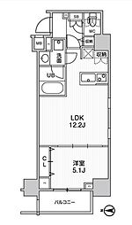 ステージグランデ錦糸町2 1LDKの間取図画像